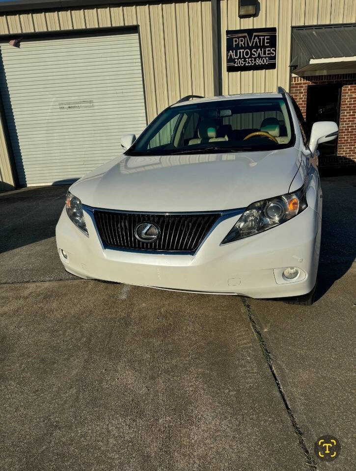 2010 Lexus RX 350 for sale at Private Auto Sales in Chelsea, AL