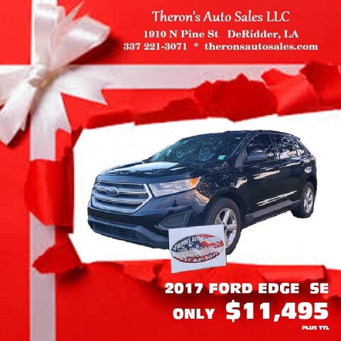 2017 Ford Edge for sale at Theron's Auto Sales, LLC in Deridder, LA