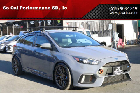 2016 Ford Focus for sale at So Cal Performance SD, llc in San Diego CA