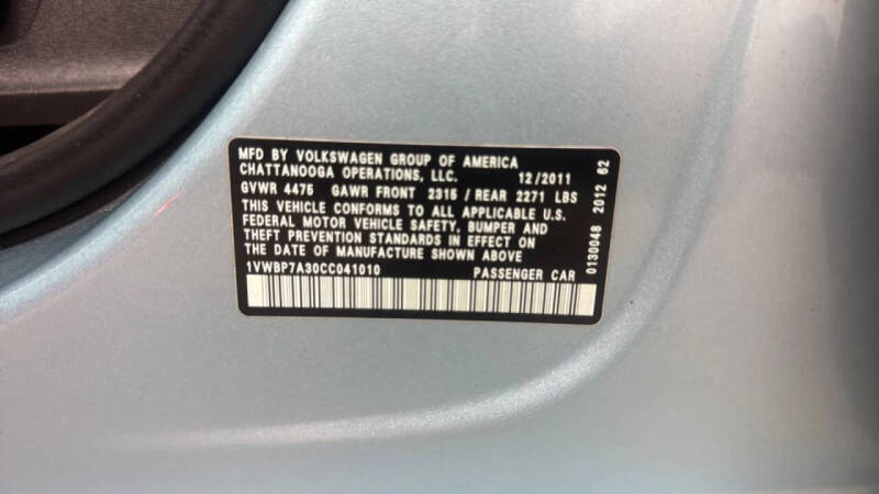 2012 Volkswagen Passat