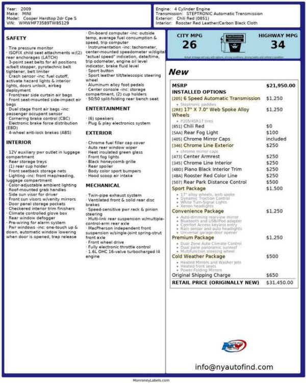 2009 MINI Cooper S
