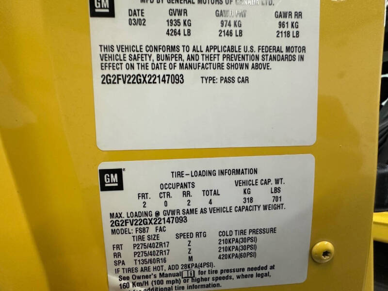 2002 Pontiac Firebird Trans Am