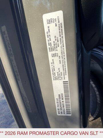 2026 RAM ProMaster