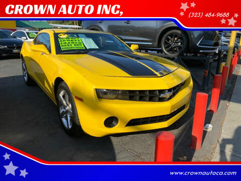 2010 Chevrolet Camaro for sale at CROWN AUTO INC, in South Gate CA
