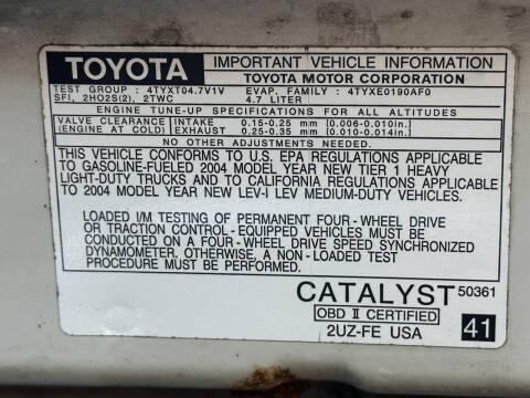 2004 Toyota Land Cruiser