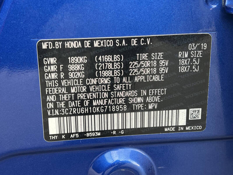 2019 Honda HR-V Sport