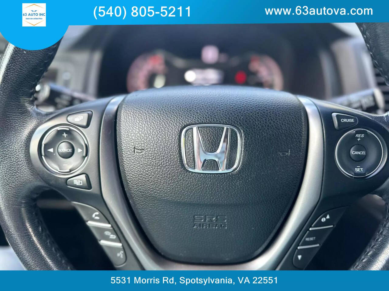 2016 Honda Pilot for sale at 63 Auto Inc in Spotsylvania, VA