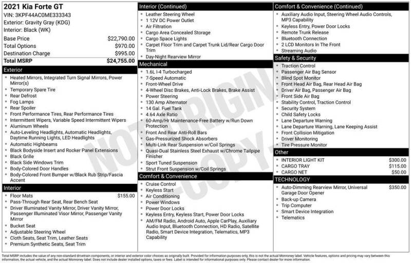2021 Kia Forte GT