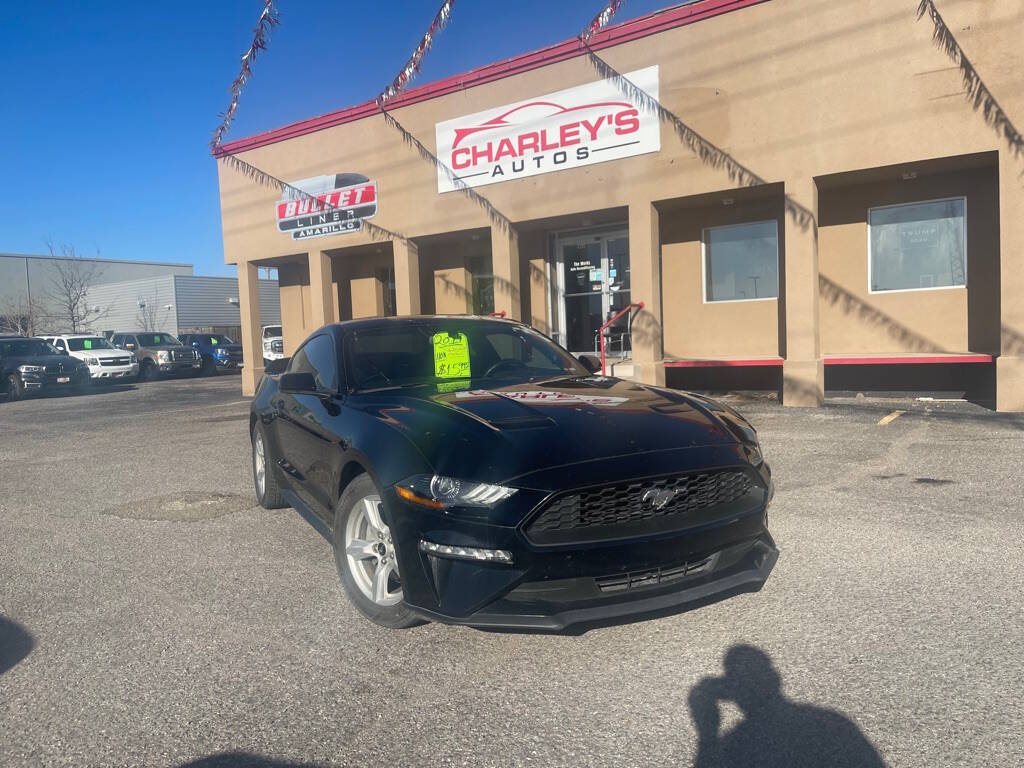 Black 2019 Ford Mustang EcoBoost EcoBoost 2dr Fastback 1