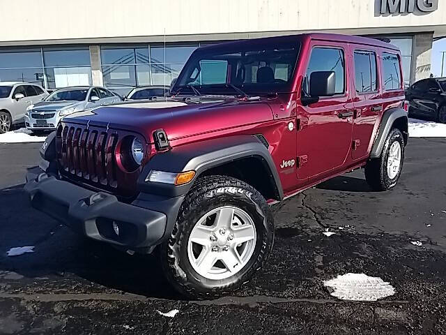 Used 2021 Jeep Wrangler Unlimited Sport S with VIN 1C4HJXDN2MW540791 for sale in Bellefontaine, OH