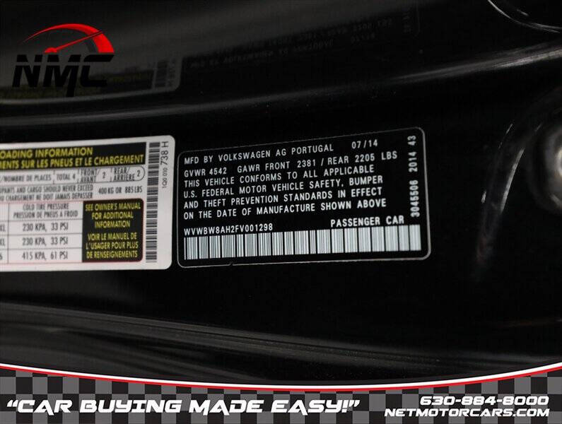 2015 Volkswagen Eos Komfort Edition SULEV