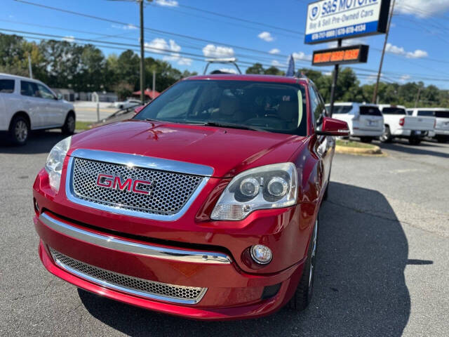 2012 GMC Acadia for sale at S & S Motors in Marietta, GA