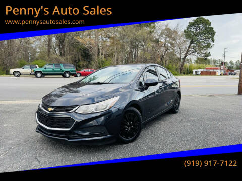 2016 Chevrolet Cruze for sale at Penny's Auto Sales in Wendell NC