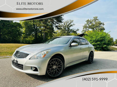 2012 Infiniti G37 Sedan for sale at Elite Motors in Bellevue NE