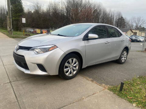 2014 Toyota Corolla for sale at Alpha Motors Group in Charlotte NC