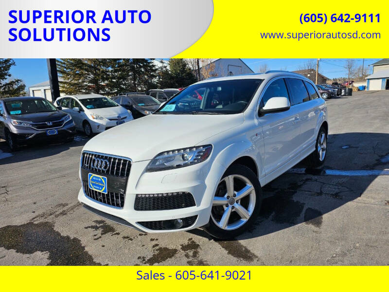 2014 Audi Q7 for sale at SUPERIOR AUTO SOLUTIONS in Spearfish SD