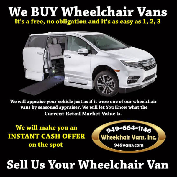 2020 We Buy Wheelchair Vans for sale at Wheelchair Vans Inc in Laguna Hills CA
