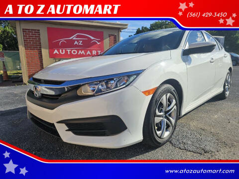 2017 Honda Civic for sale at A TO Z  AUTOMART - A TO Z AUTOMART in West Palm Beach FL