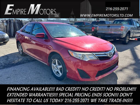 2012 Toyota Camry for sale at Empire Motors LTD in Cleveland OH