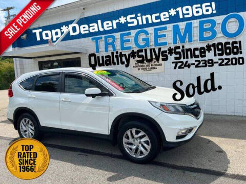 2015 Honda CR-V for sale at TREGEMBO MOTORS in Bentleyville PA