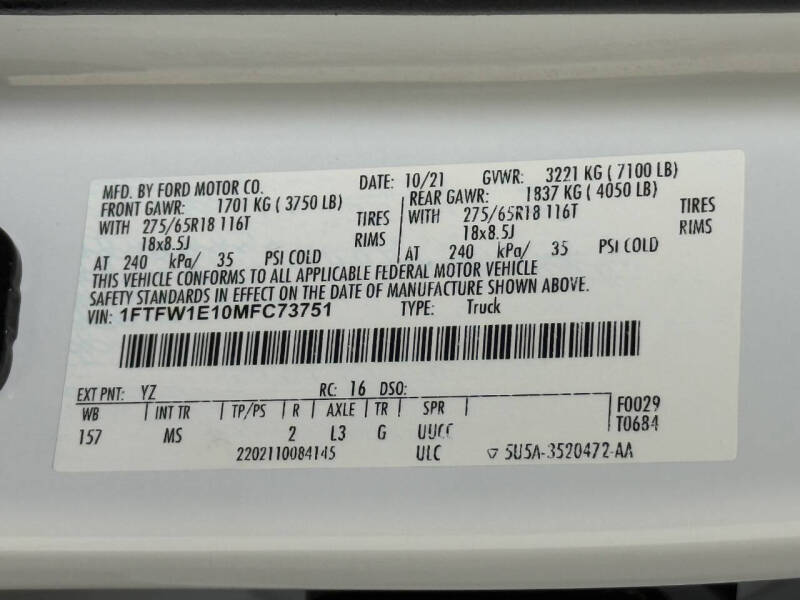 2021 Ford F-150 Lariat