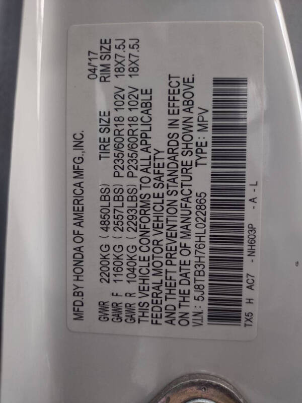 2017 Acura RDX w/Advance