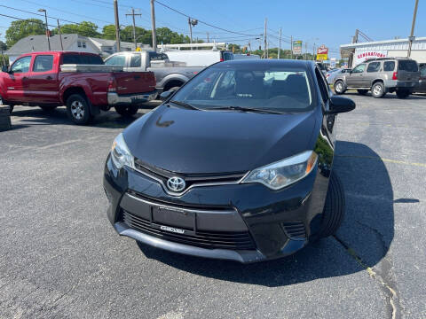 2015 Toyota Corolla for sale at M & J Auto Sales in Attleboro MA