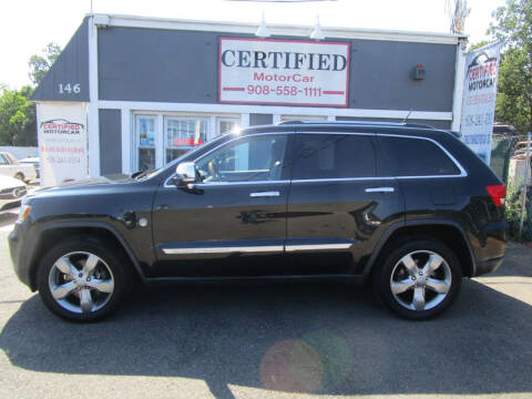 2013 Jeep Grand Cherokee for sale at CERTIFIED MOTORCAR LLC in Roselle Park NJ