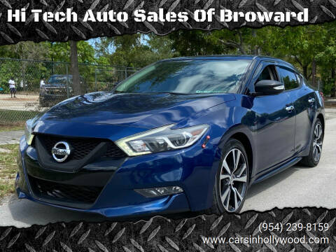 2016 Nissan Maxima for sale at Hi Tech Auto Sales Of Broward in Hollywood FL