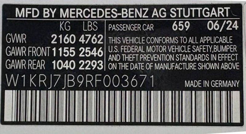 2024 Mercedes-Benz AMG GT 63