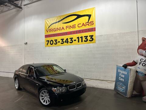 2004 BMW 7 Series for sale at Virginia Fine Cars in Chantilly VA
