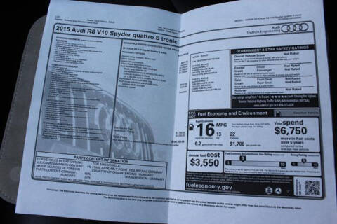 2015 Audi R8 5.2 quattro Spyder