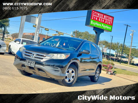 2014 Honda CR-V for sale at CityWide Motors in Garland TX