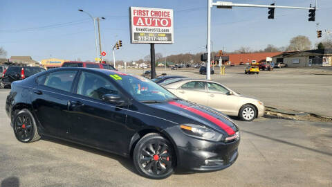 2015 Dodge Dart for sale at FIRST CHOICE AUTO Inc in Middletown OH