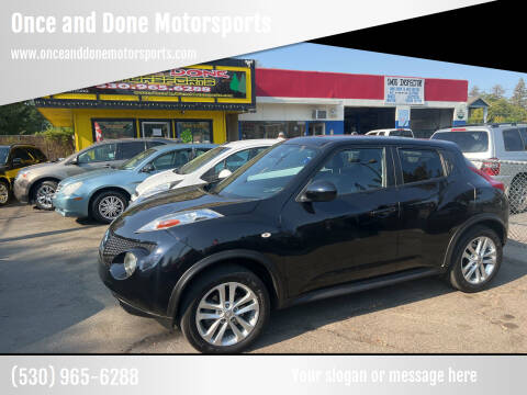 2013 Nissan JUKE for sale at Once and Done Motorsports in Chico CA