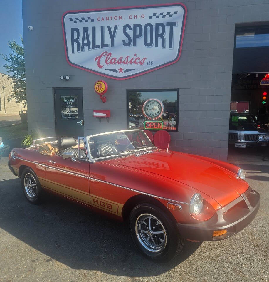 Orange 1978 MG MGB Convertible 1