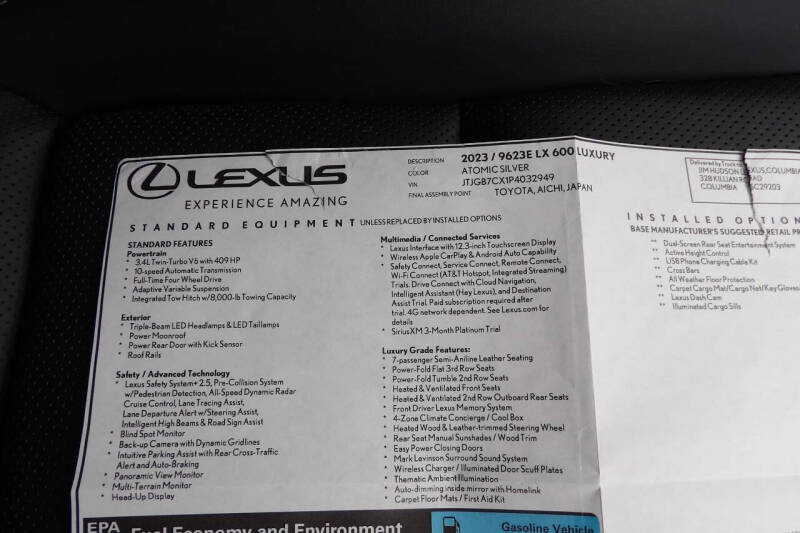 2023 Lexus LX 600 Luxury