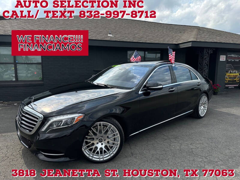 2015 Mercedes-Benz S-Class for sale at Auto Selection Inc. in Houston TX