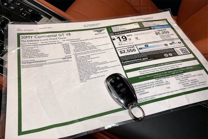 2020 Bentley Continental GT V8