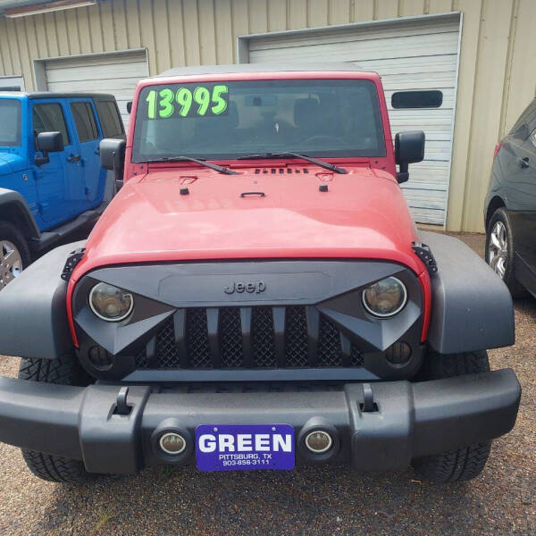 2012 Jeep Wrangler Unlimited for sale at Green Motor Co. in Pittsburg TX