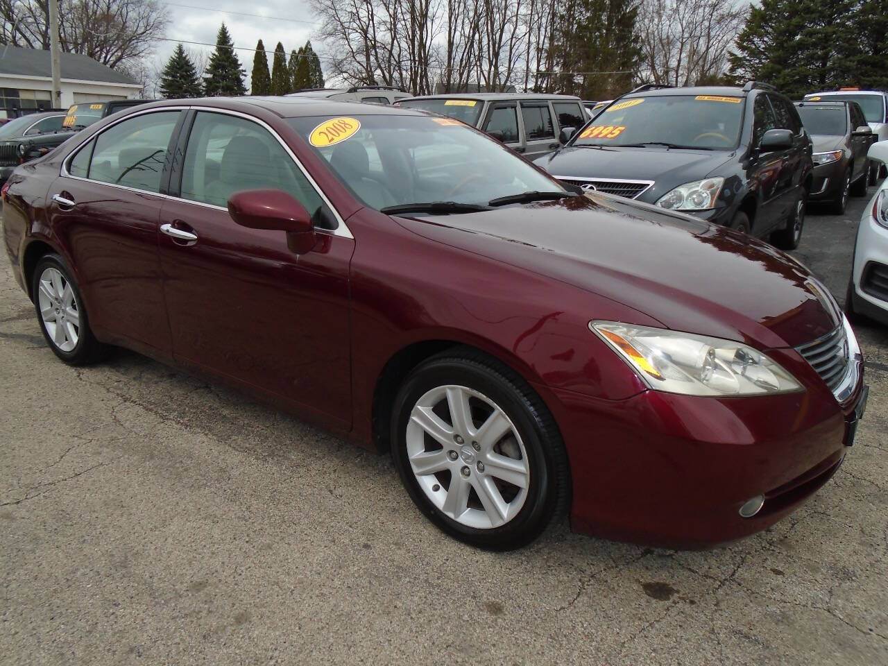 Dk. Red 2008 Lexus ES 350 Base 4dr Sedan 2