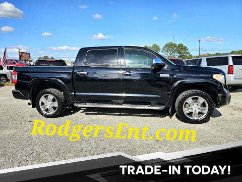 2015 Toyota Tundra for sale at Rodgers Enterprises in North Charleston SC