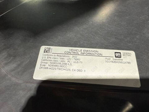 2022 Chevrolet Corvette Stingray