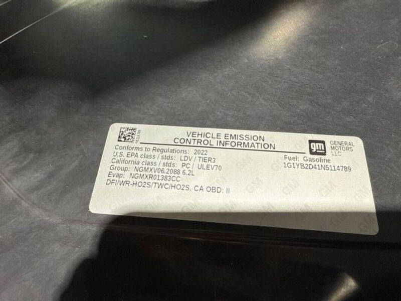 2022 Chevrolet Corvette Stingray