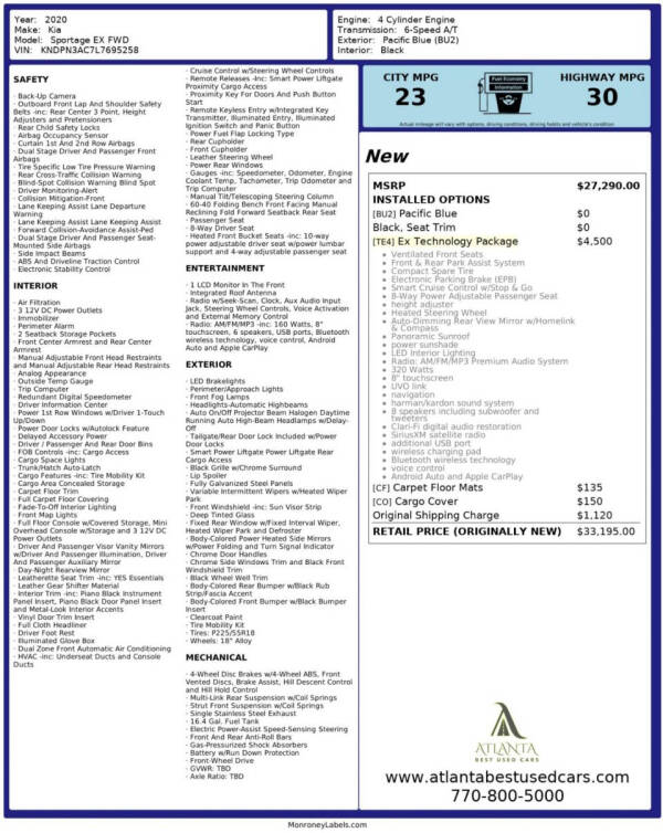 2020 Kia Sportage EX