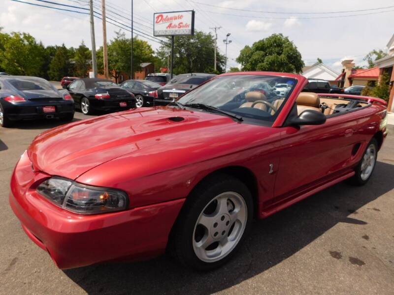 1996 Ford Mustang SVT Cobra for sale at Delaware Auto Sales in Delaware OH