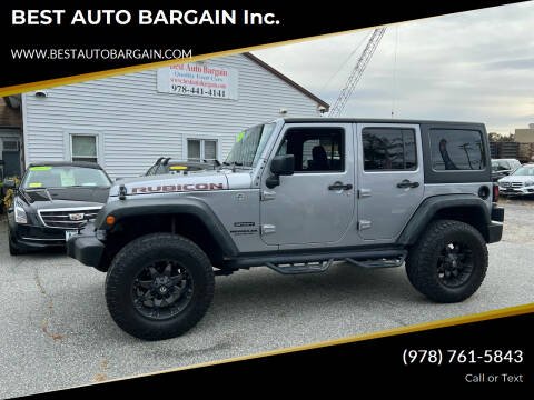 2017 Jeep Wrangler Unlimited for sale at BEST AUTO BARGAIN inc. in Lowell MA