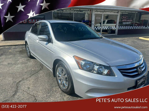 2012 Honda Accord for sale at PETE'S AUTO SALES LLC - Middletown in Middletown OH