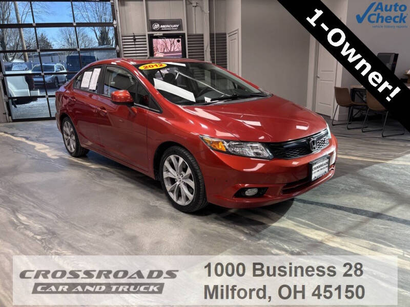 2012 Honda Civic for sale at Crossroads Car and Truck - Crossroads Car & Truck - Mulberry in Milford OH