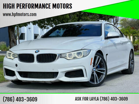 2016 BMW 4 Series for sale at HIGH PERFORMANCE MOTORS in Hollywood FL